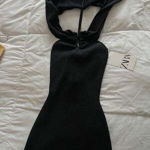 Black sparkly mini dress